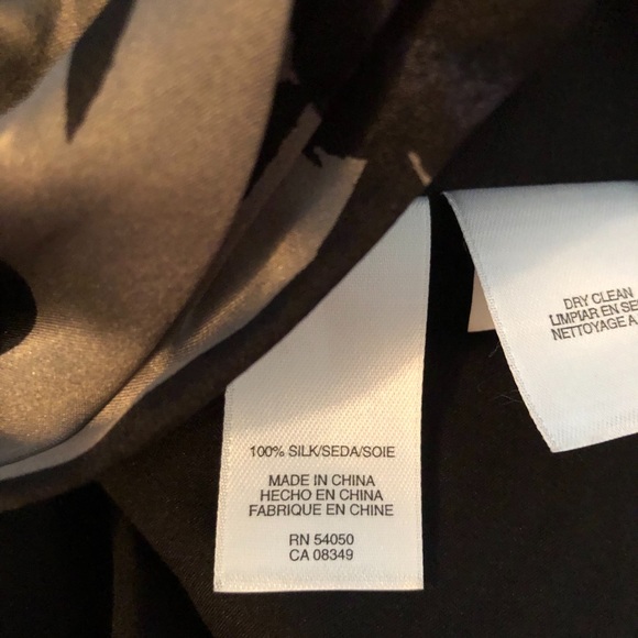 Jones New York silk floral sleeveless dress 12P - Picture 8 of 8